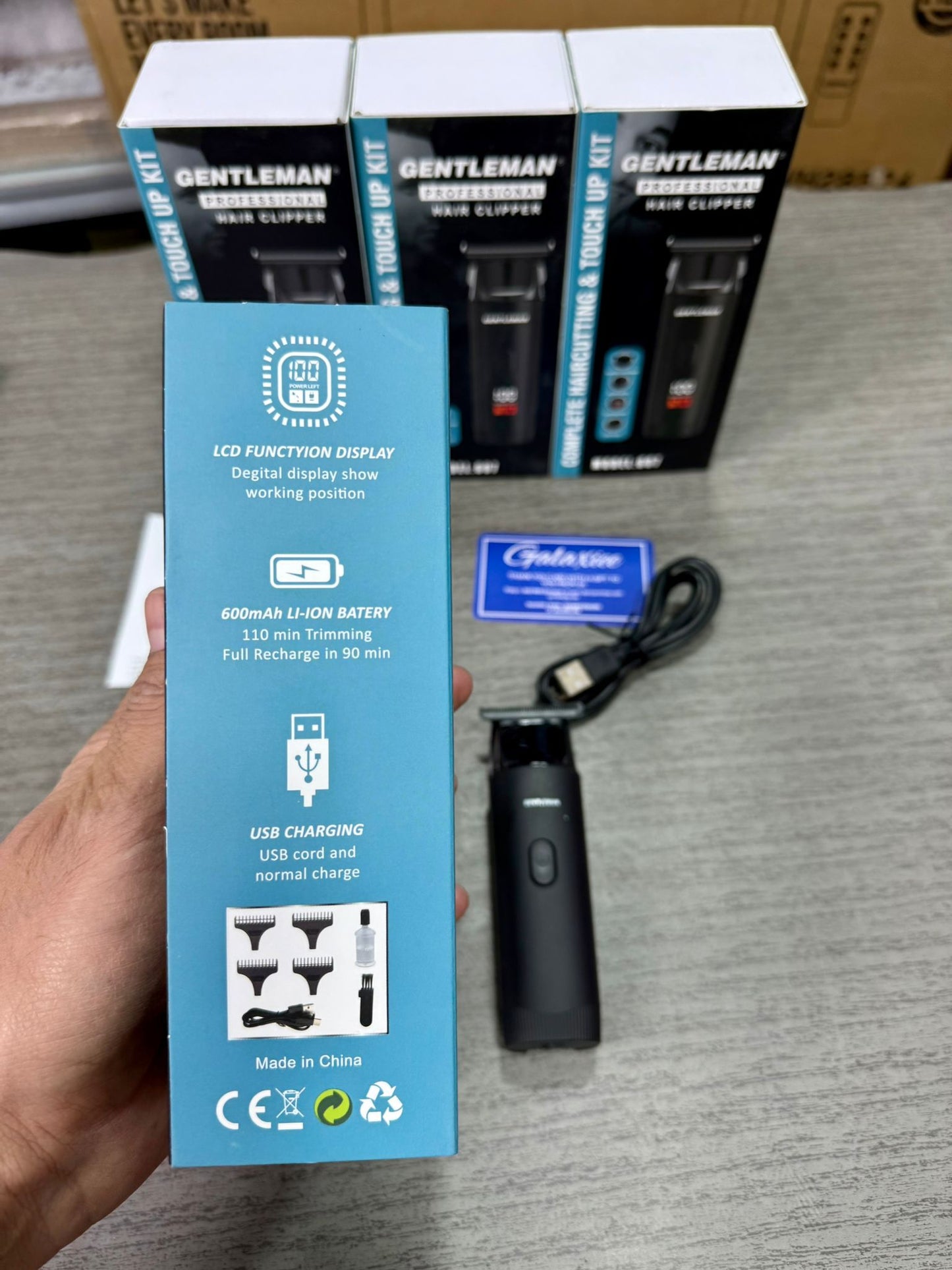 Premium Cordless Hair & Beard Trimmer – Model 607