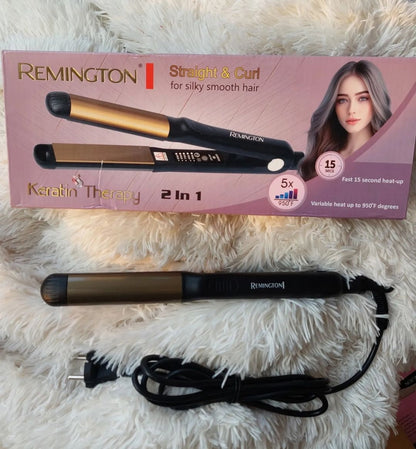 Remington Sleek & Curl 2-in-1 Hair Straightener and Curler.