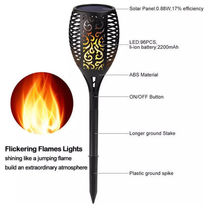 Solar Flame Light Garden Decoration