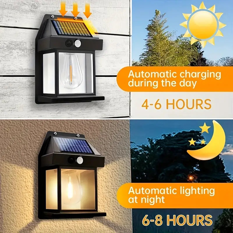 Outdoor Solar LED Lamp with Smart Motion Sensor