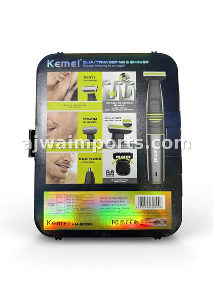 Kemei KM-800G 5-in-1 Grooming Kit - Trim, Shave, Clip & Define