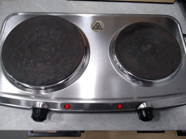 UK lot PROGRESS double stainless steel hot plate cooker