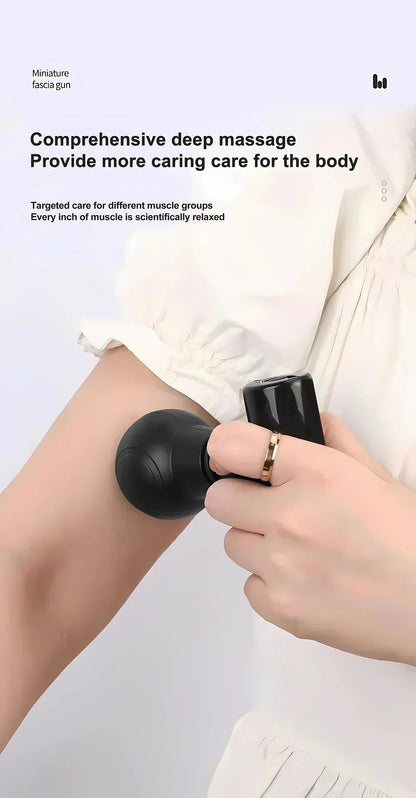 Portable Mini Massage Gun – Deep Tissue Muscle Relaxation for Neck, Back, and Body Pain Relief