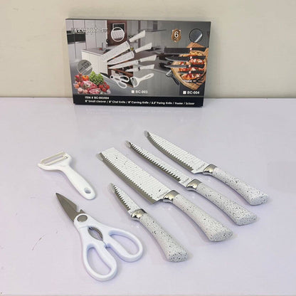 Zepter 6 in 1 Kitchen knives set with peeler & Scissor – Made for Europe – Poland Lot ImportHigh quality