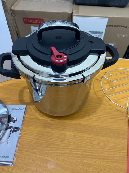 Original Germany Lot 2 in 1 Stainless Steel Pressure Cooker 9L