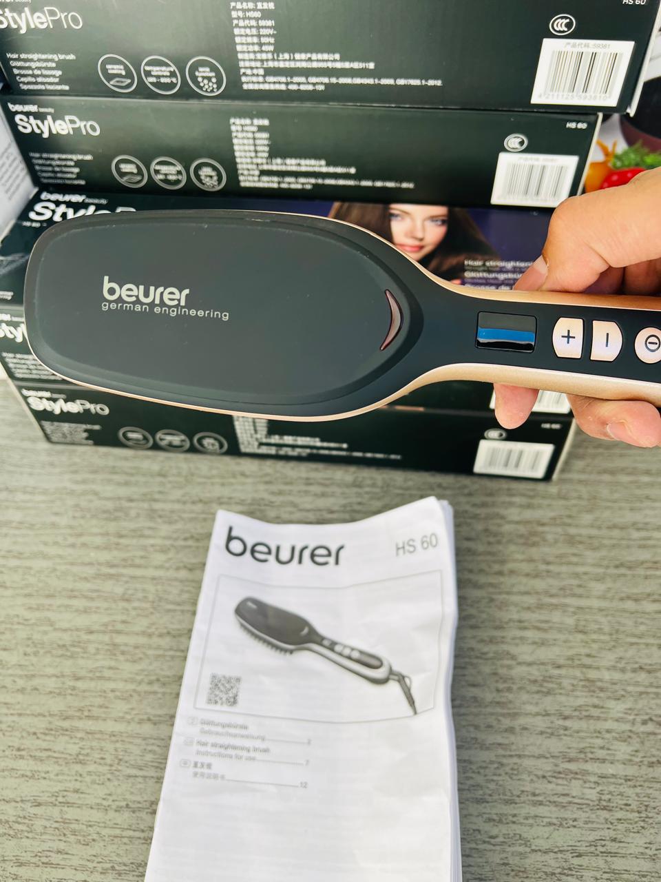 Beurer Germany Style Pro Diamond Straightener Brush HS 60