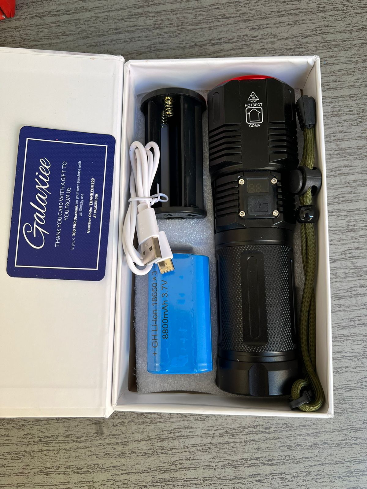 Heavy Duty DIGITAL FLASH LIGHT (TORCH ) Lot Imported