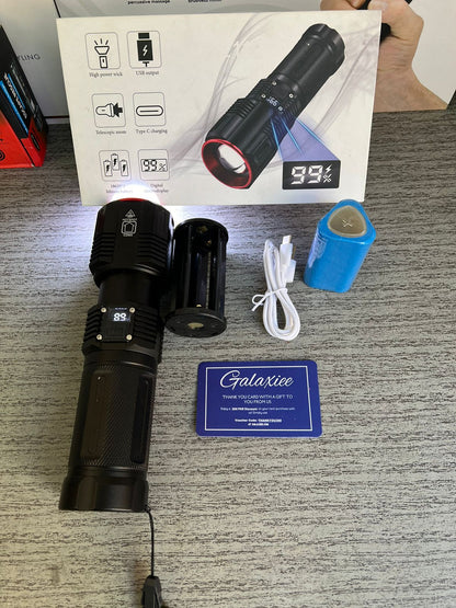 Heavy Duty DIGITAL FLASH LIGHT (TORCH ) Lot Imported