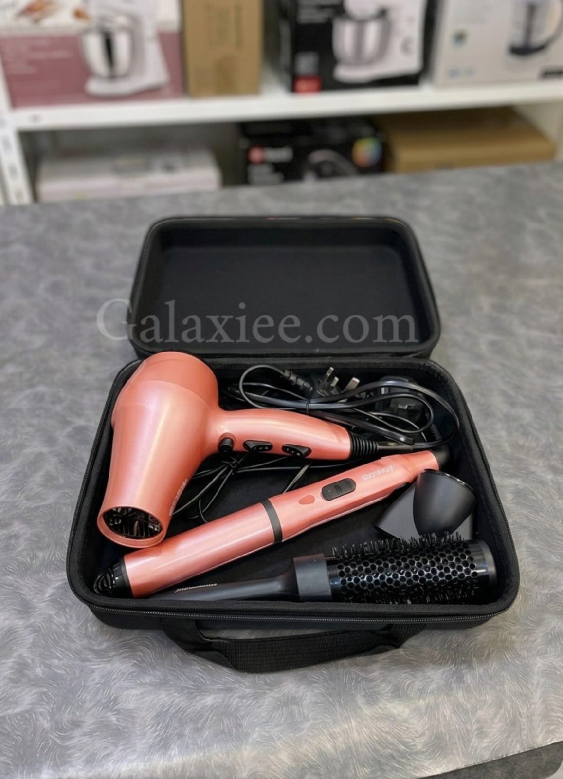 Geepas GHF86054 4-in-1 Hair Styler Dryer Straightener Kit Galaxiee