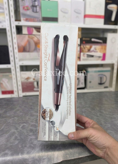 2-in-1 hair straightener and curler twist flat iron - Pakistan | Galaxiee