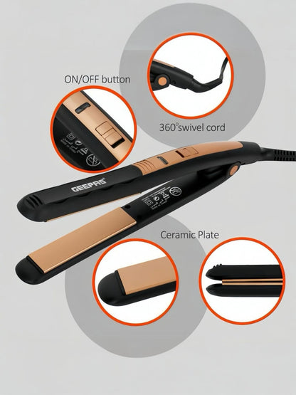 Geepas GH8723 Hair Straightener Ceramic Plates Galaxiee