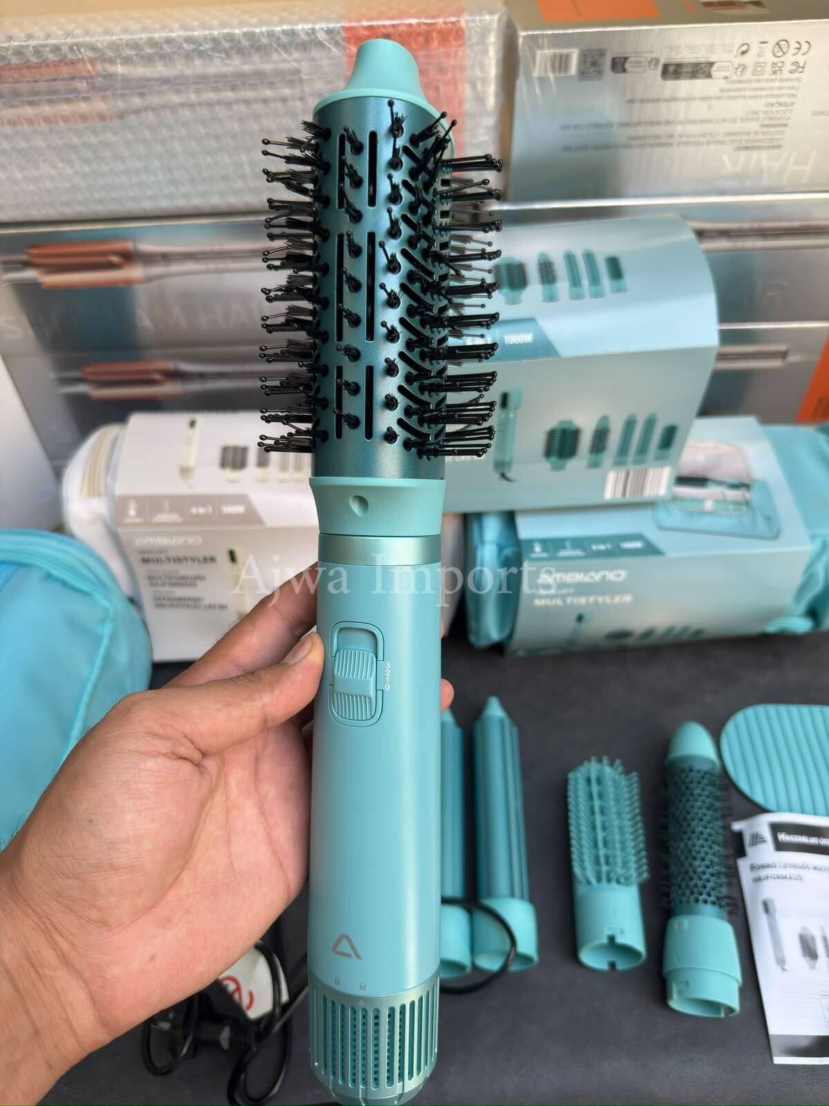 AMBIANO  6-in-1 Hot Air Hair Styler buged friendly multi styler