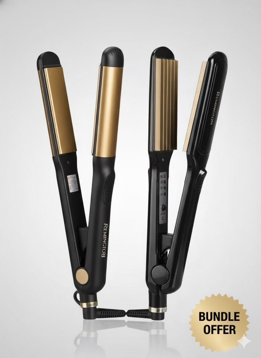 Remington Sleek & Curl 2-in-1 Hair Straightener and Curler.