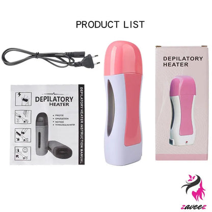 3-in-1 Depilatory Wax Heater & Roll-On Epilator – Full-Body Hair Removal for Smooth Skin