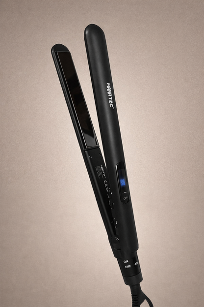 HAIRTEC Digital Hair Straightener 45W – Titanium & Chromium Plates, 50–230°C Fast Heat - Buy Online Pakistan | Galaxiee.com