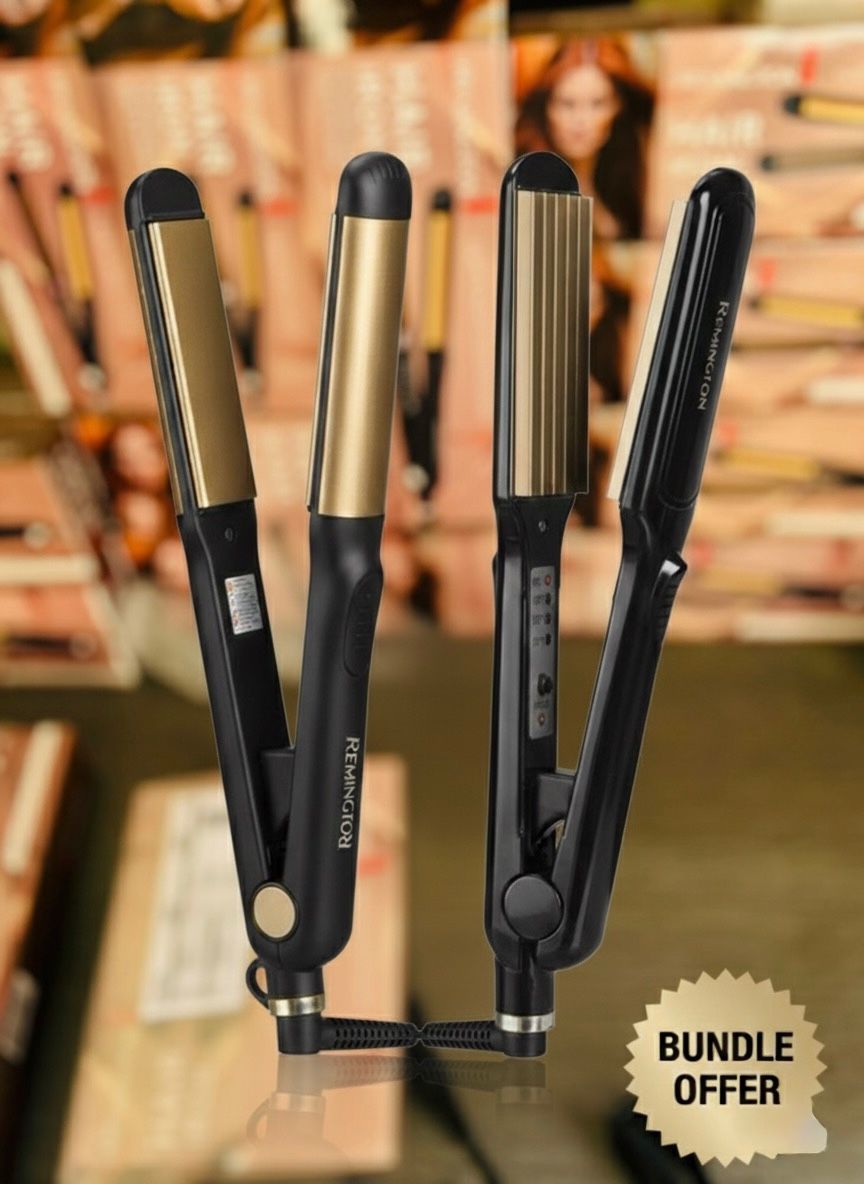 Remington Sleek & Curl 2-in-1 Hair Straightener and Curler.