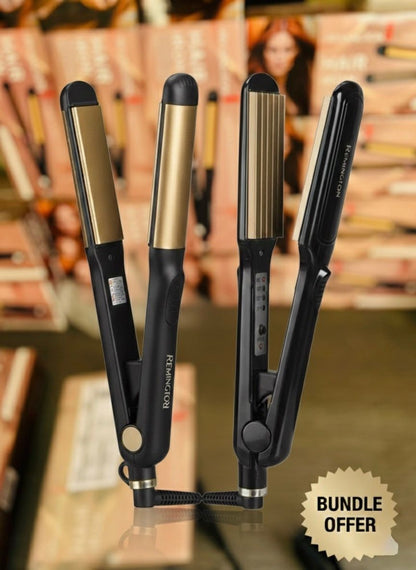 Remington Sleek & Curl 2-in-1 Hair Straightener and Curler.