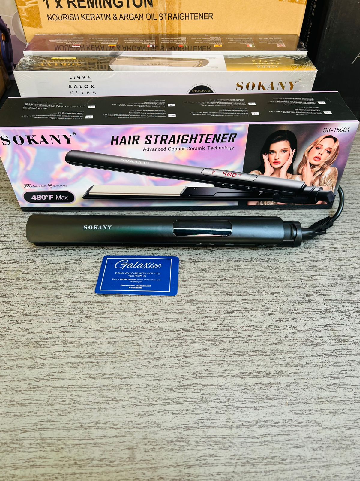 Sokany Salon Ultra hair straightener with titanium plates - Pakistan | Galaxiee