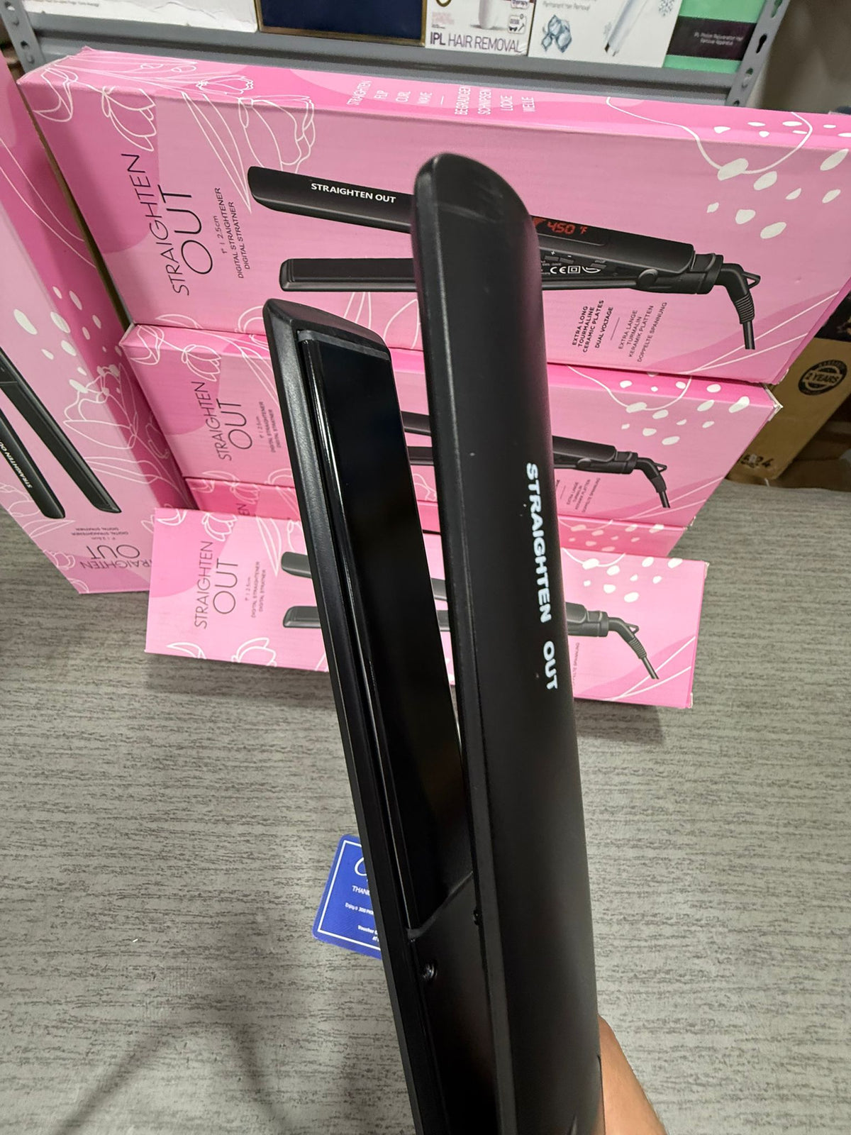 Straighten Out 1 Digital Hair Straightener 2.5cm – Professional Ceramic Flat Iron with L - Buy Online Pakistan | Galaxiee.com